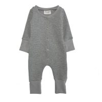 Combinaison évolutive - Maille gaufrée - Gris chiné