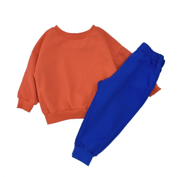 Sweat ample 3A- molleton Orange