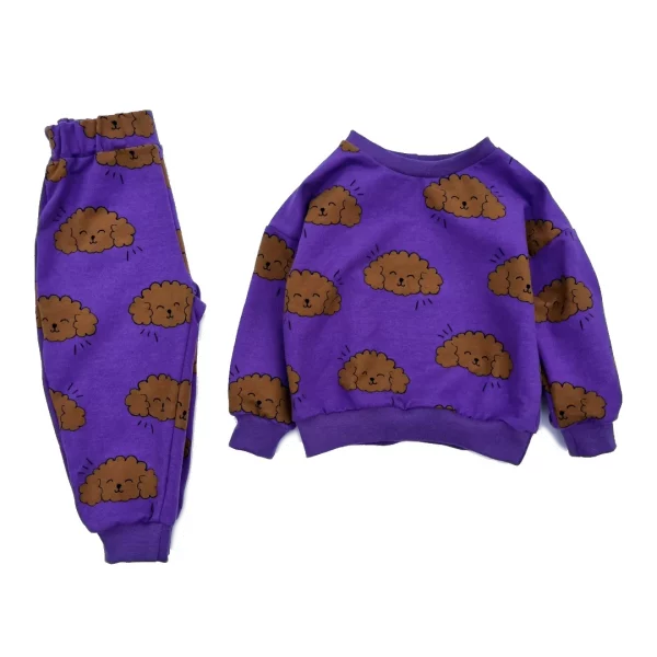 Jogging – molleton chien violet