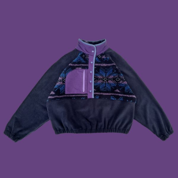 Polaire Femme Oversize – Snowflakes